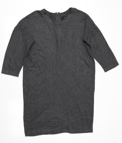 VERO MODA Womens Grey   Jumper Dress  Size L  - Back Zip