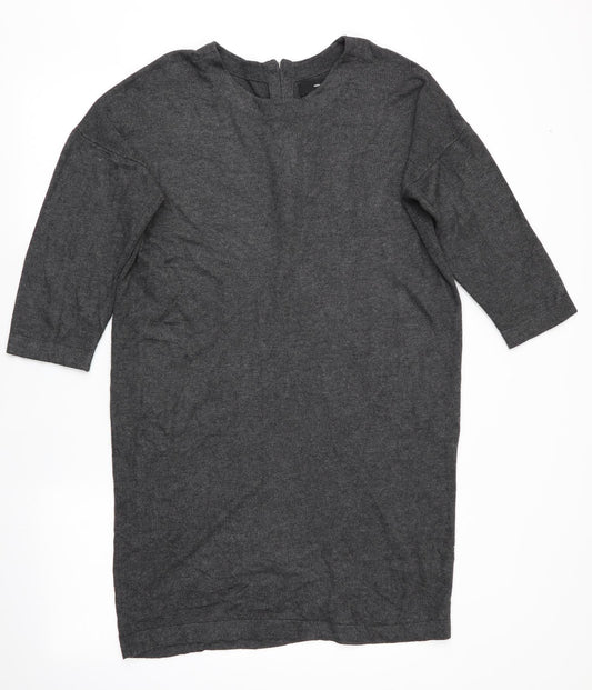 VERO MODA Womens Grey   Jumper Dress  Size L  - Back Zip