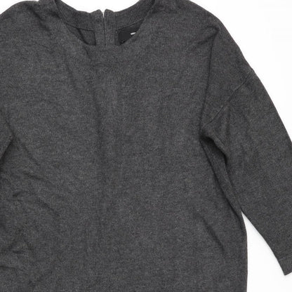 VERO MODA Womens Grey   Jumper Dress  Size L  - Back Zip