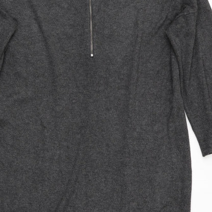 VERO MODA Womens Grey   Jumper Dress  Size L  - Back Zip