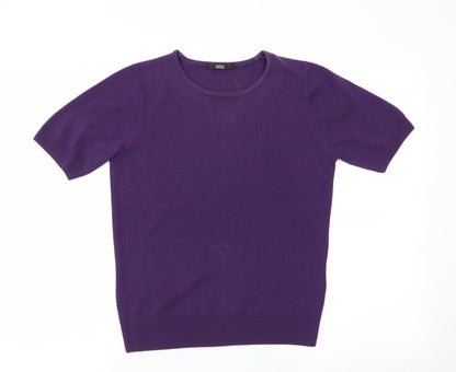 Womens UK Size 8 Marks and Spencer Purple Pullover Jumper