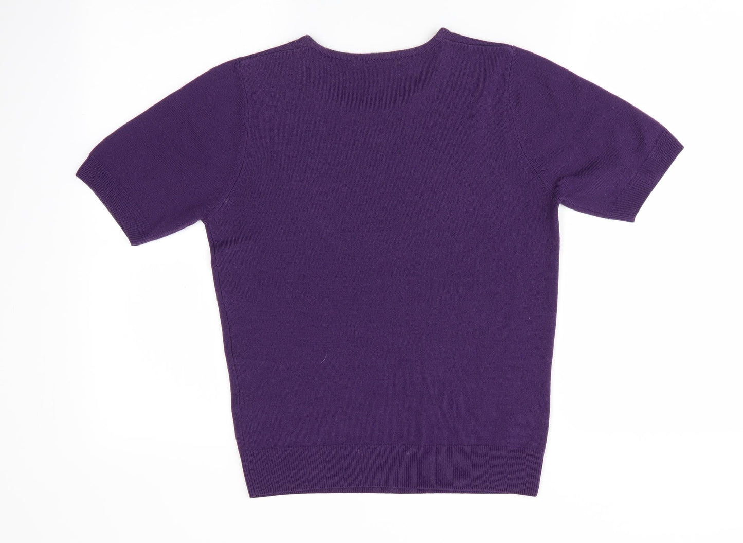 Womens UK Size 8 Marks and Spencer Purple Pullover Jumper