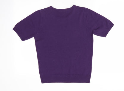 Womens UK Size 8 Marks and Spencer Purple Pullover Jumper