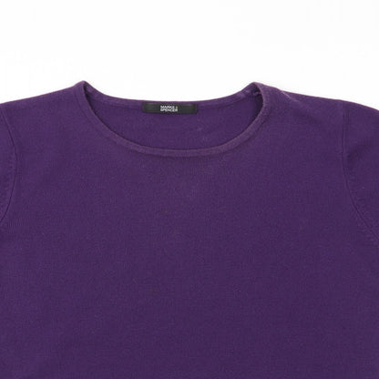 Womens UK Size 8 Marks and Spencer Purple Pullover Jumper