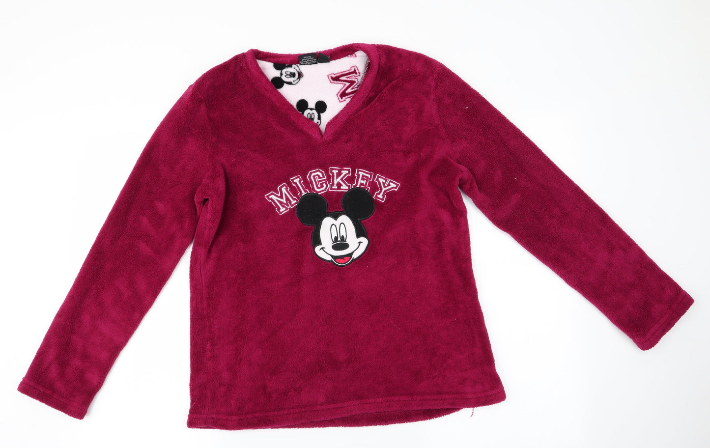Love to Lounge Womens Purple Animal Print   Pyjama Top Size S  - Mickey Mouse