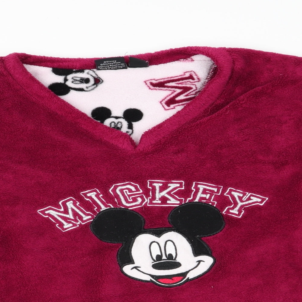 Love to Lounge Womens Purple Animal Print   Pyjama Top Size S  - Mickey Mouse