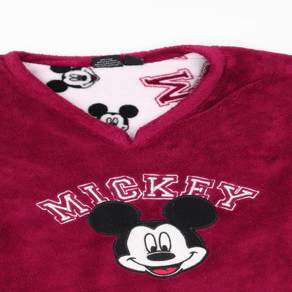 Love to Lounge Womens Purple Animal Print   Pyjama Top Size S  - Mickey Mouse