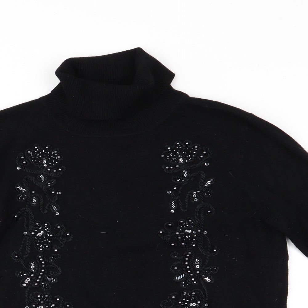 Womens UK Size  Preworn Black Pullover Jumper