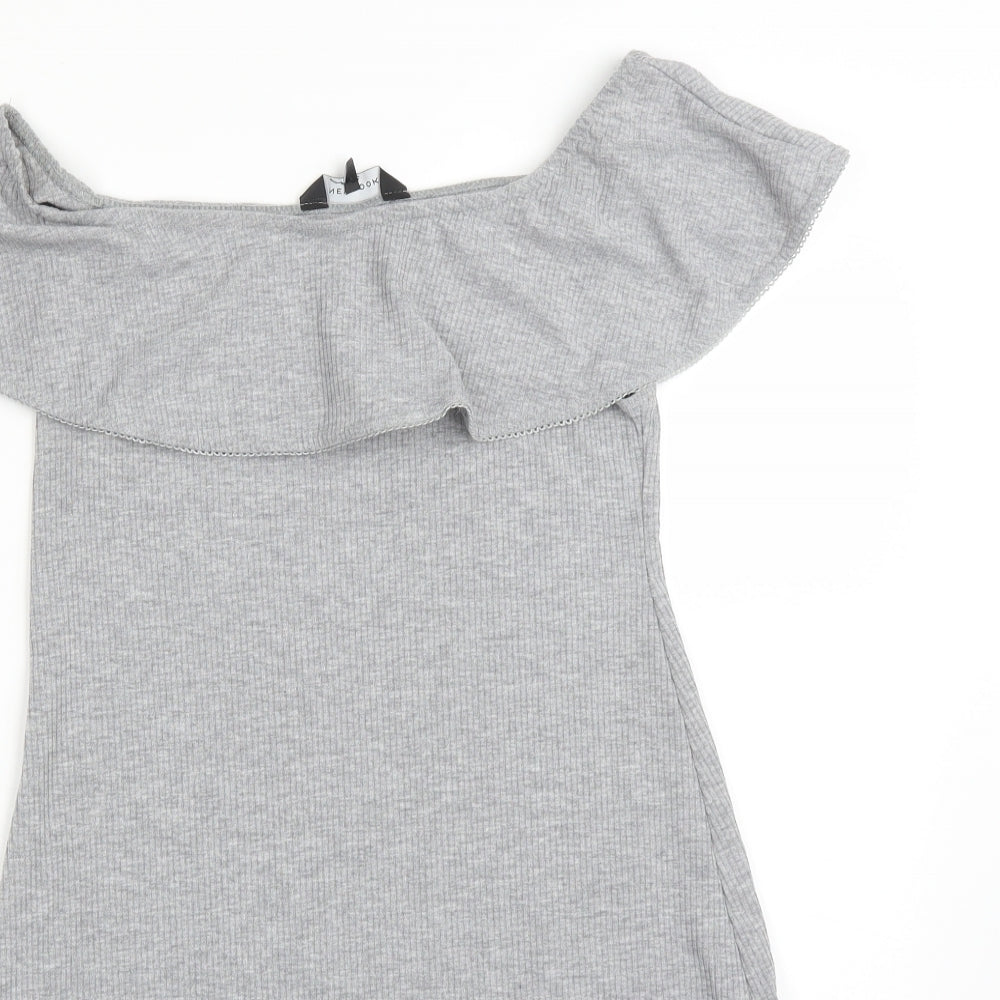 New Look Womens Grey   A-Line  Size 10