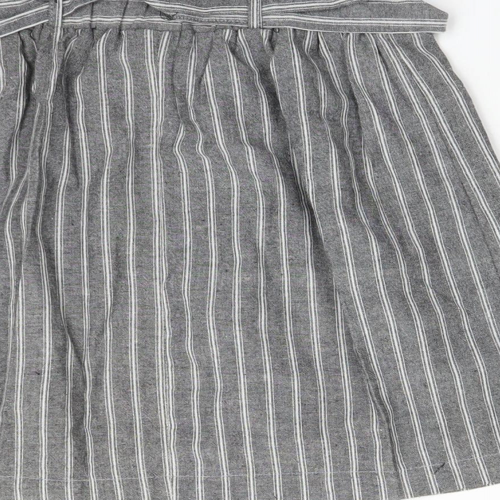 Primark Womens Multicoloured Striped  A-Line Skirt Size 10
