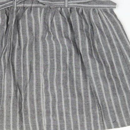 Primark Womens Multicoloured Striped  A-Line Skirt Size 10