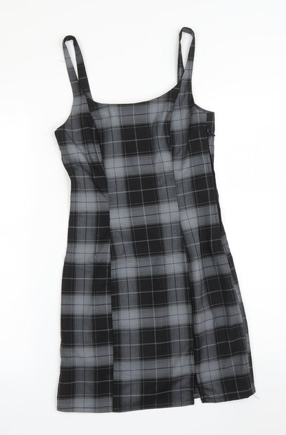 H&M Womens Multicoloured Check  Bodycon  Size 8