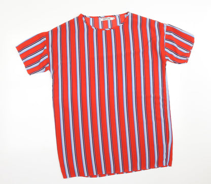 Womens UK Size 10 DIFFUSE Multicoloured Basic T-Shirt