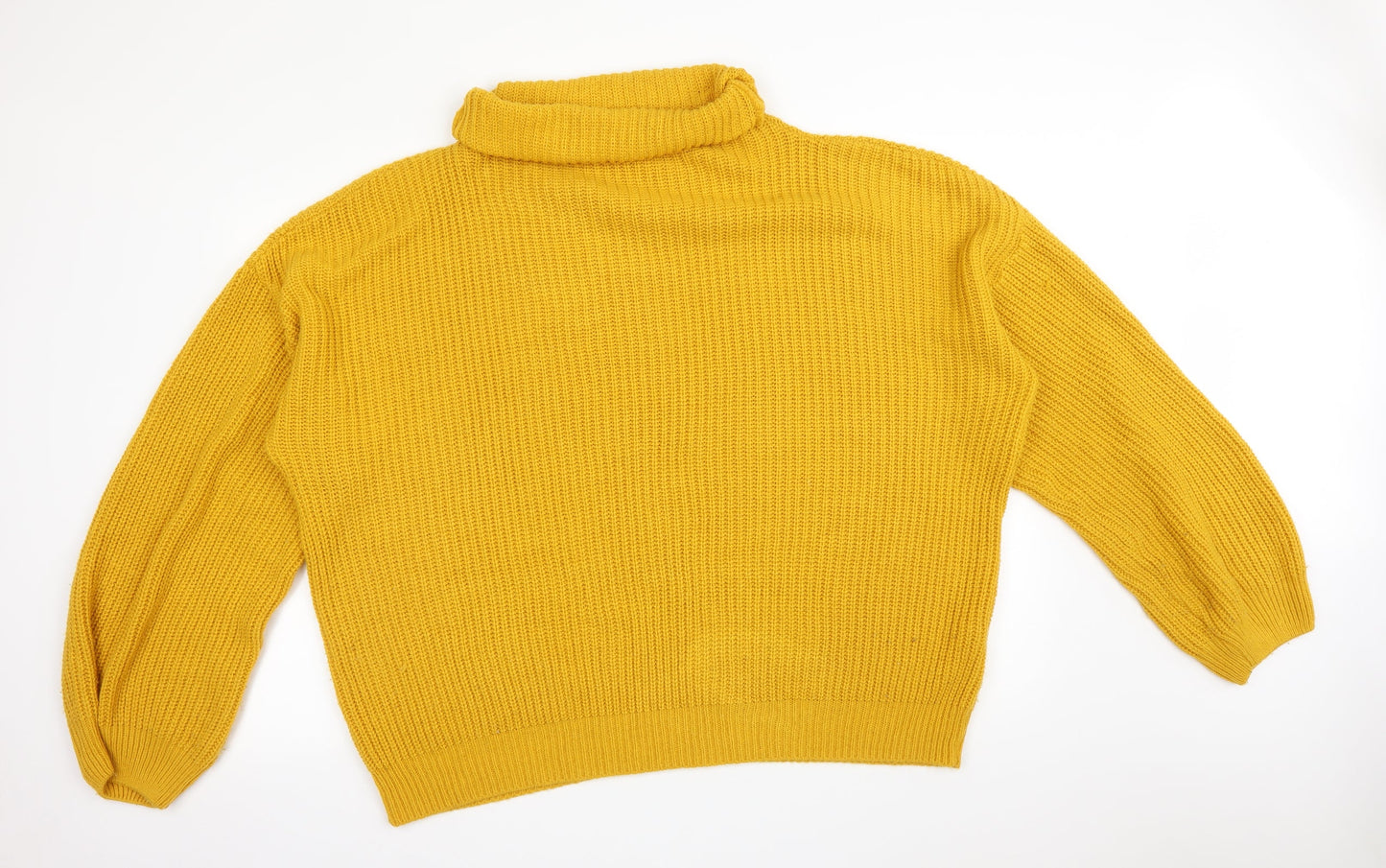 Womens UK Size 10 In the Style Yellow Pullover Jumper
