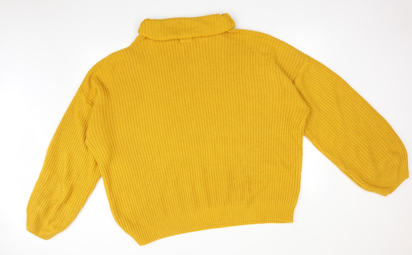Womens UK Size 10 In the Style Yellow Pullover Jumper