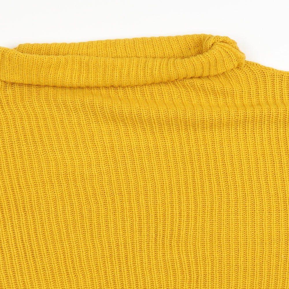 Womens UK Size 10 In the Style Yellow Pullover Jumper
