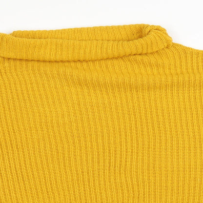Womens UK Size 10 In the Style Yellow Pullover Jumper