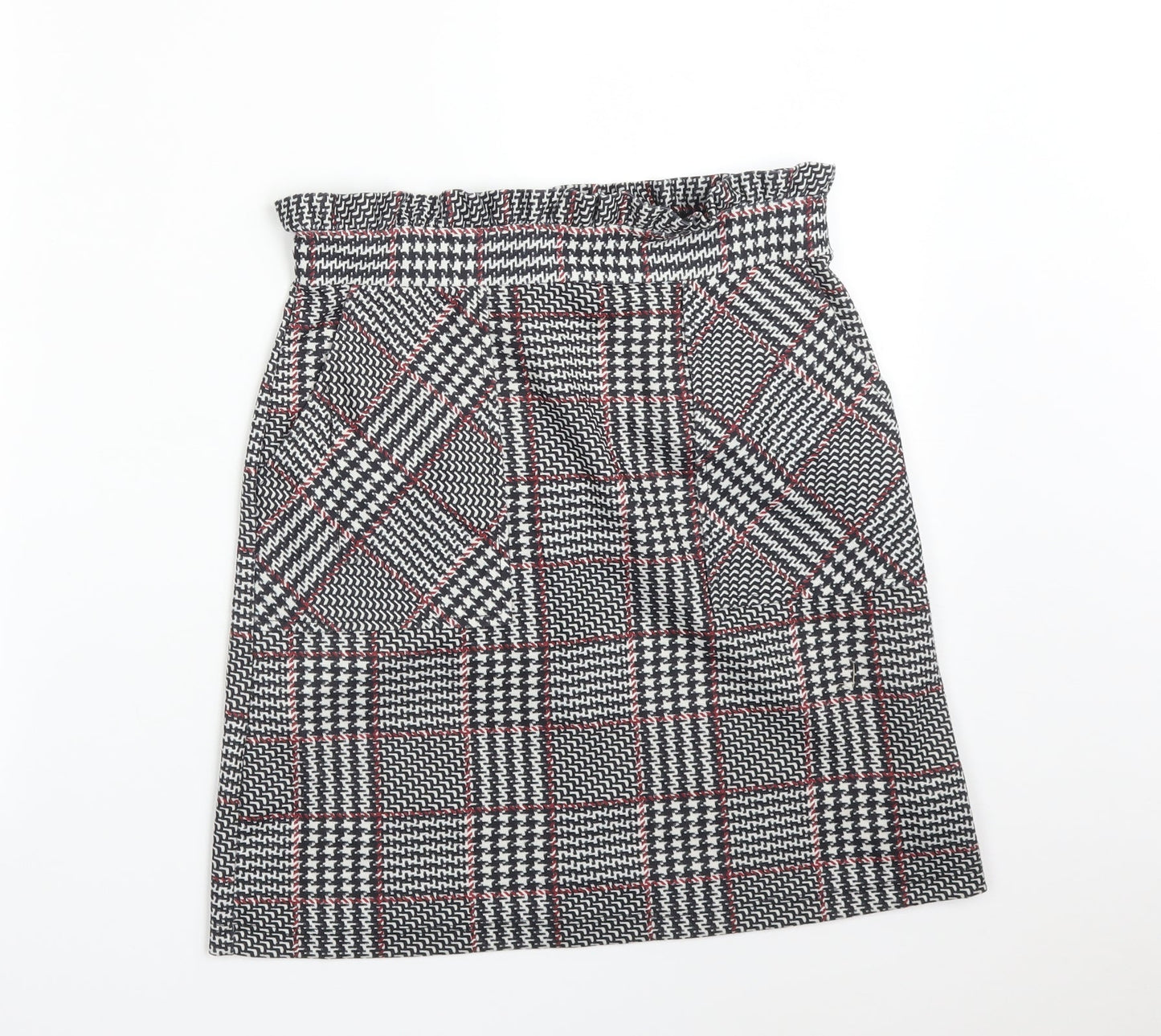 New Look Womens Multicoloured Check  Straight & Pencil Skirt Size 8