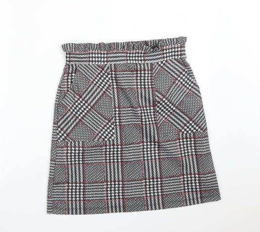 New Look Womens Multicoloured Check  Straight & Pencil Skirt Size 8