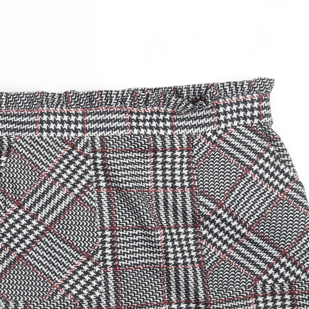 New Look Womens Multicoloured Check  Straight & Pencil Skirt Size 8