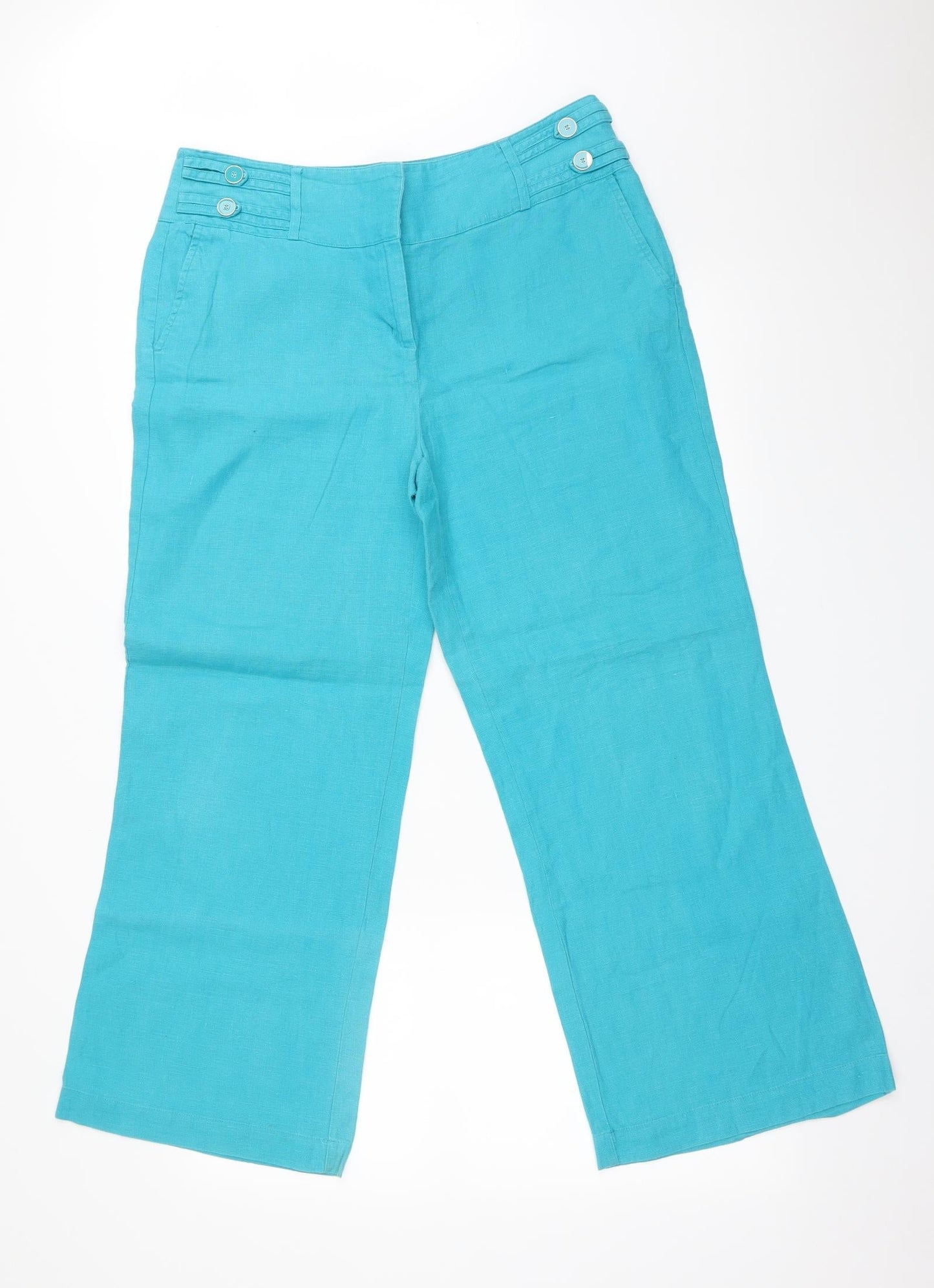 Per Una Womens Blue   Trousers  Size 14 L27 in