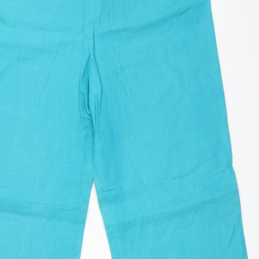 Per Una Womens Blue   Trousers  Size 14 L27 in