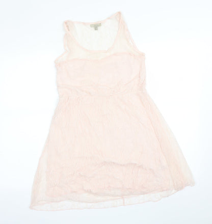 Zara Womens Pink Floral  A-Line  Size M