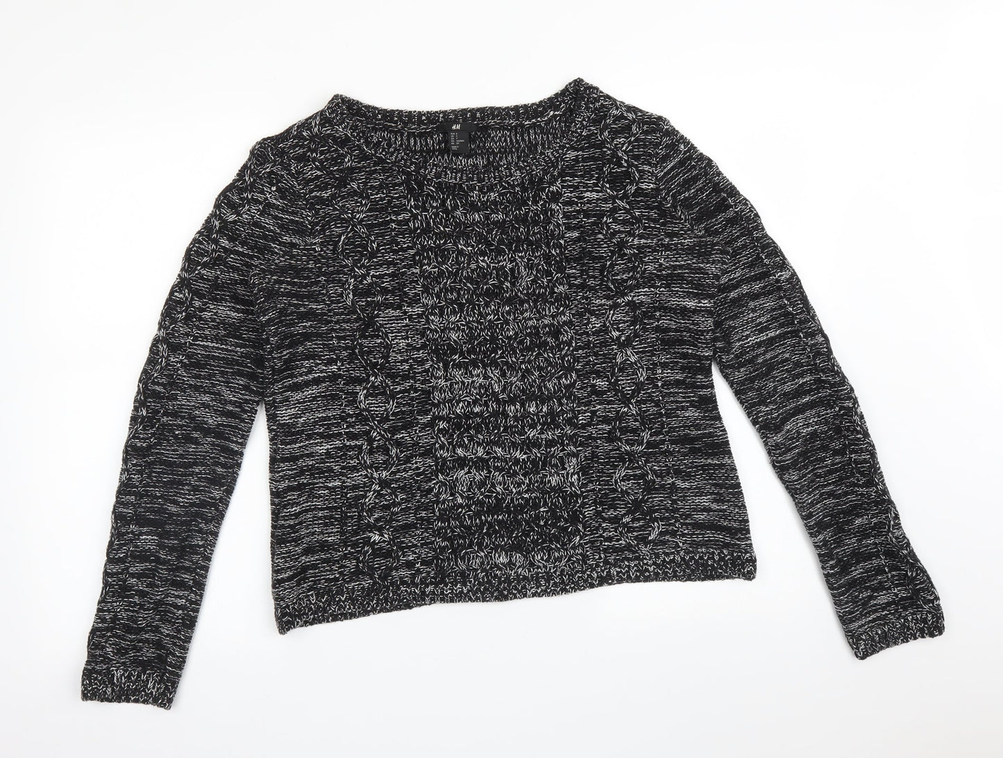 Womens UK Size S H&M Black Pullover Jumper
