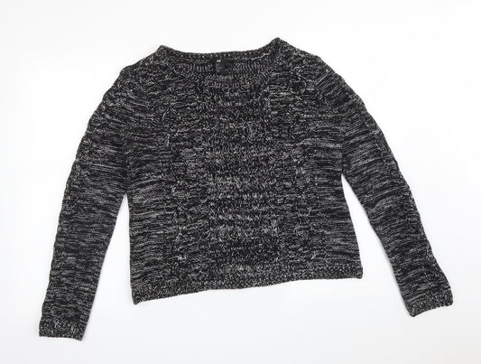Womens UK Size S H&M Black Pullover Jumper