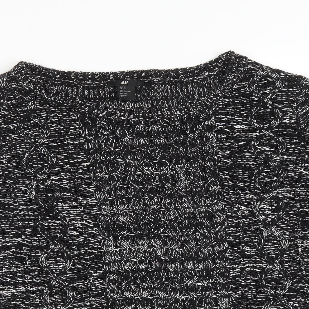 Womens UK Size S H&M Black Pullover Jumper