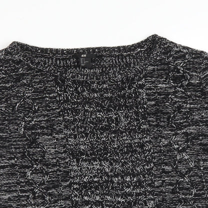Womens UK Size S H&M Black Pullover Jumper