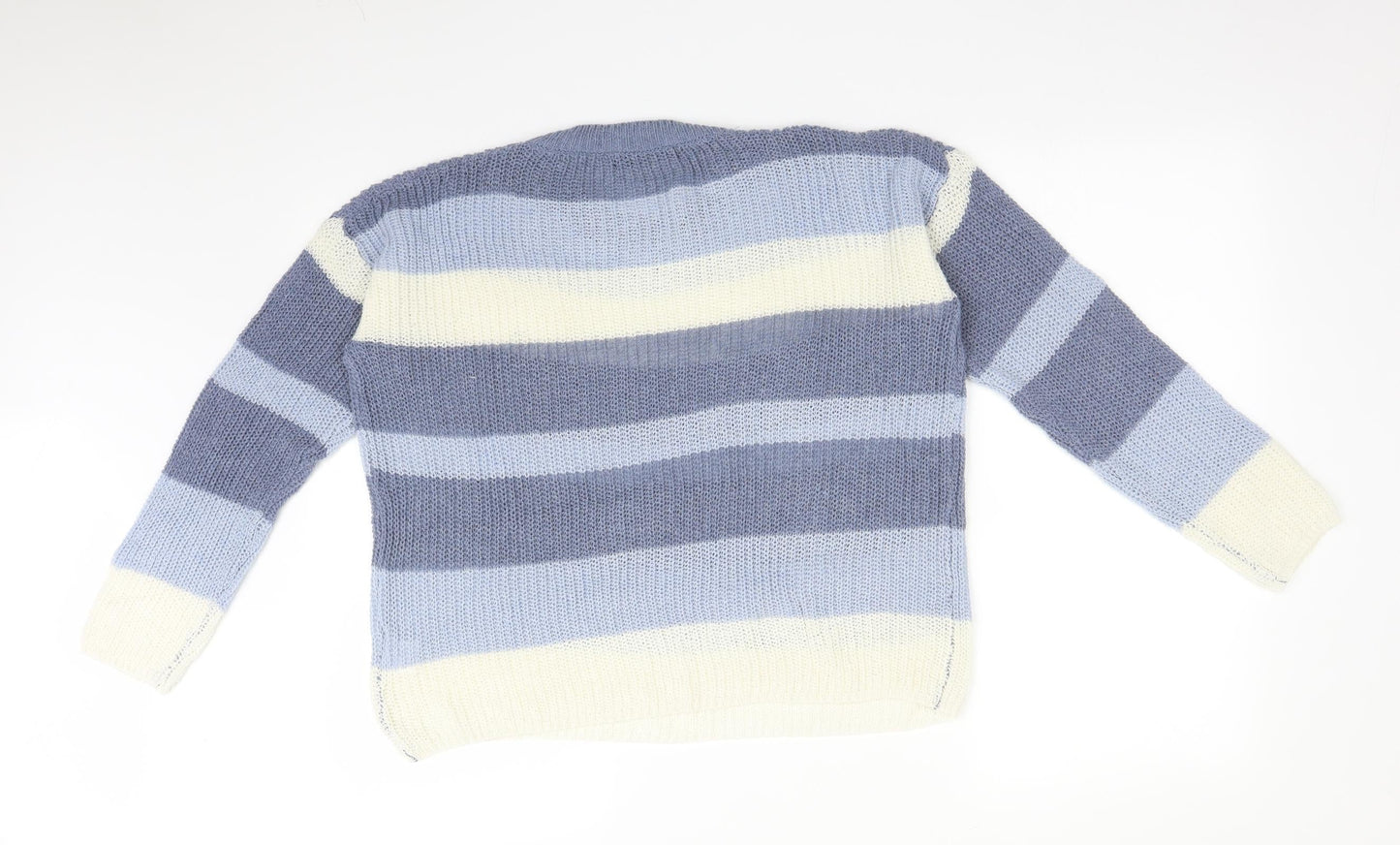 SheIn Womens Multicoloured Striped  Pullover Sweatshirt Size S