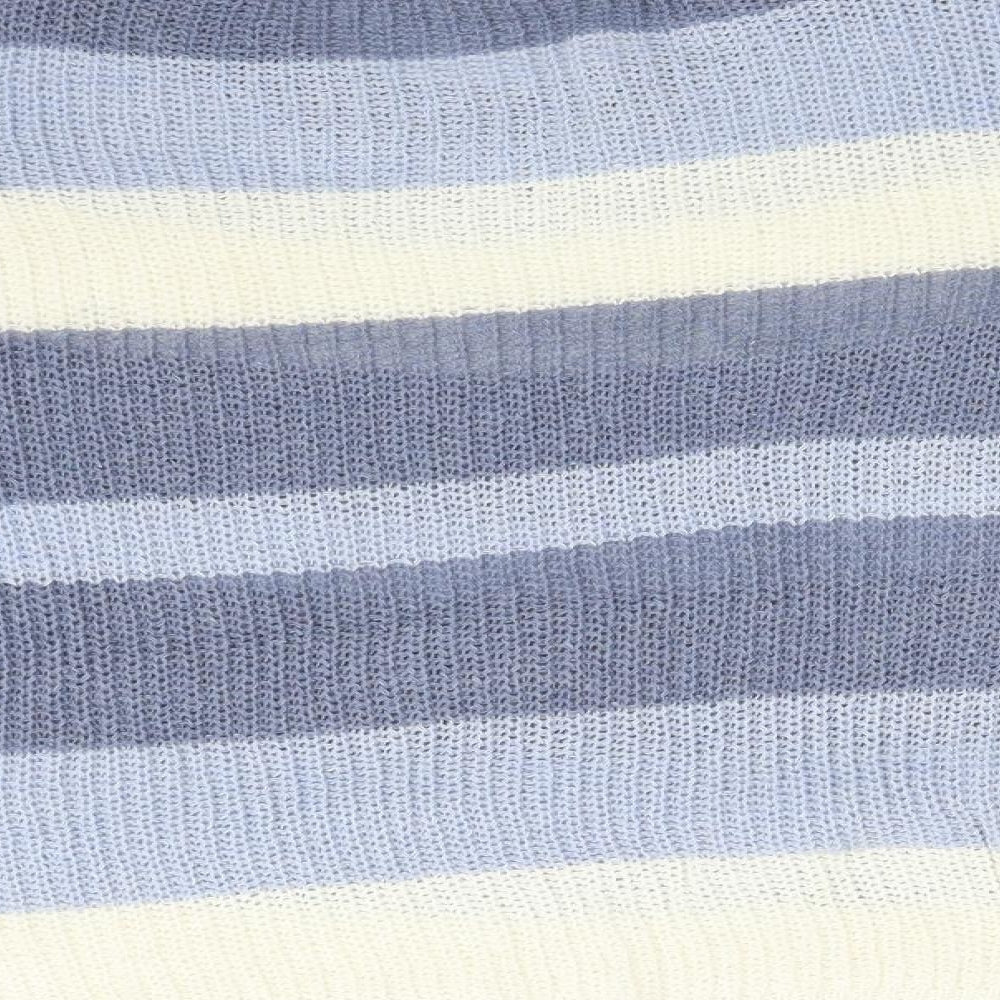 SheIn Womens Multicoloured Striped  Pullover Sweatshirt Size S