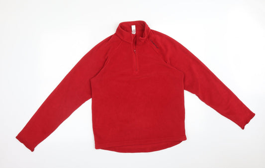 Womens UK Size S DECATHLON Red Pullover Jumper