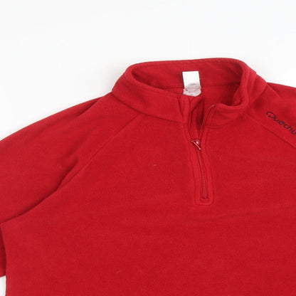 Womens UK Size S DECATHLON Red Pullover Jumper