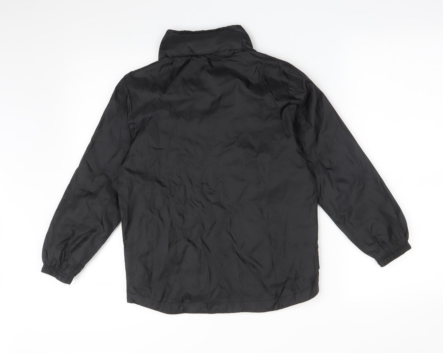 Stanno Boys Black   Overcoat Coat Size 8 Years