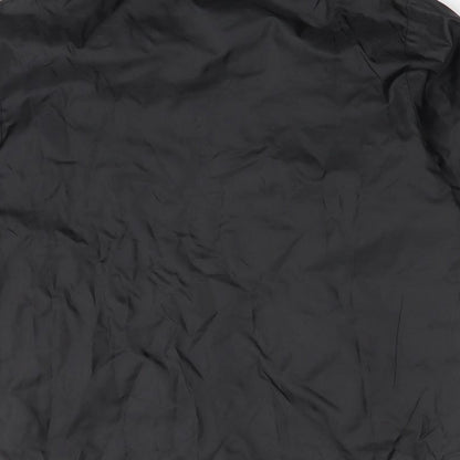 Stanno Boys Black   Overcoat Coat Size 8 Years