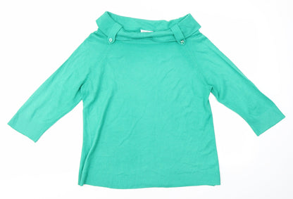 BHS Womens Green   Pullover Jumper Size 14