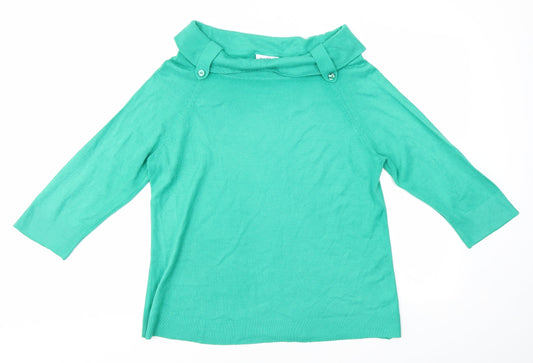 BHS Womens Green   Pullover Jumper Size 14