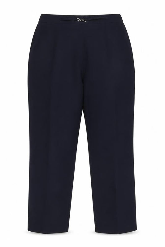 Womens UK Size 18 BHS Regular Fit Dress Pants Blue Trousers