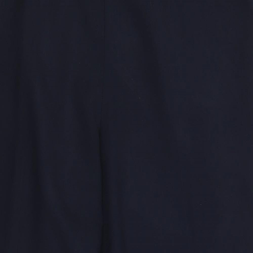 Womens UK Size 18 BHS Regular Fit Dress Pants Blue Trousers