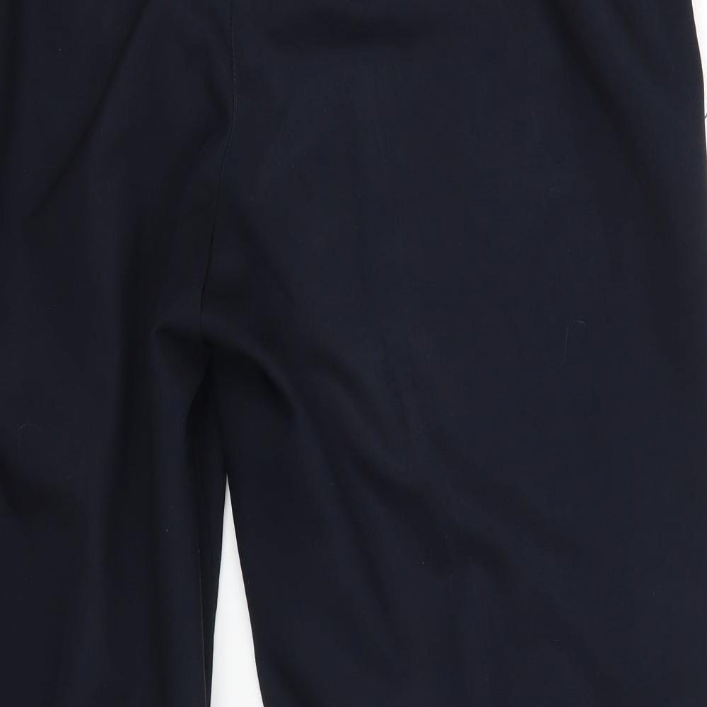 Womens UK Size 18 BHS Regular Fit Dress Pants Blue Trousers