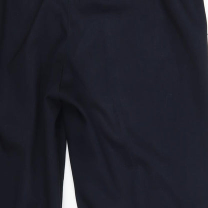 Womens UK Size 18 BHS Regular Fit Dress Pants Blue Trousers