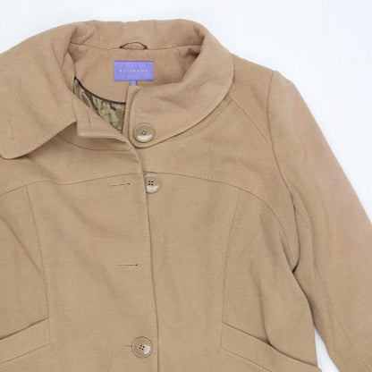 Autonomy Womens Brown   Overcoat Coat Size 20
