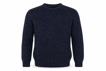 Front view of Sandstone & Co Men men’s blue jumper, size M