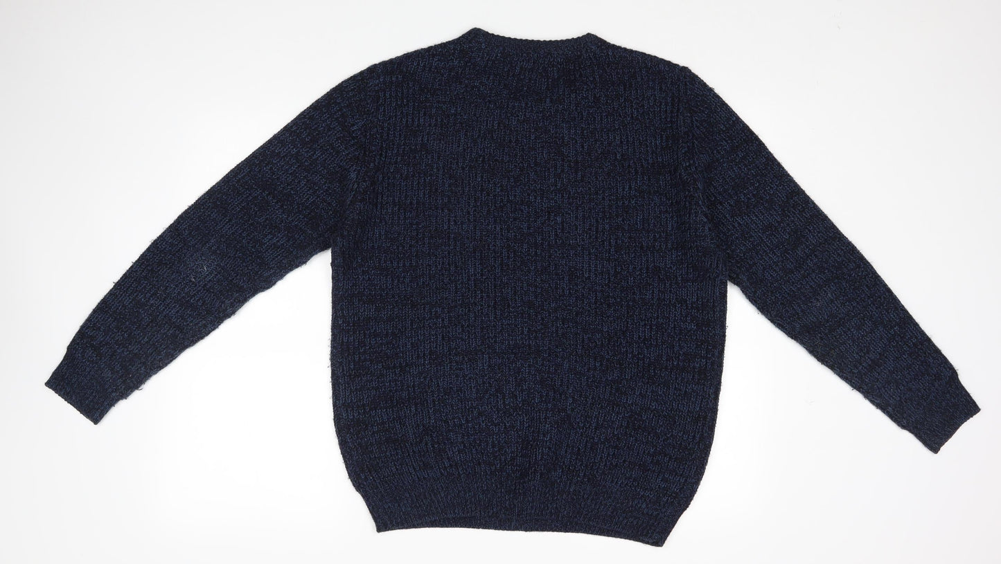 Sandstone & Co Men Mens Blue   Pullover Jumper Size M