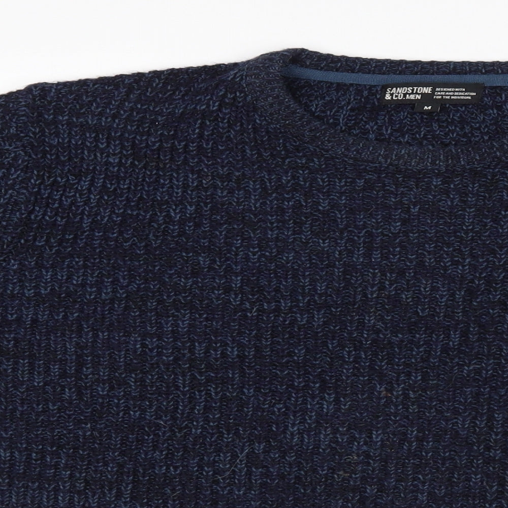 Sandstone & Co Men Mens Blue   Pullover Jumper Size M