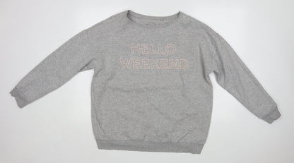 Womens UK Size L NEXT Grey Pullover Jumper