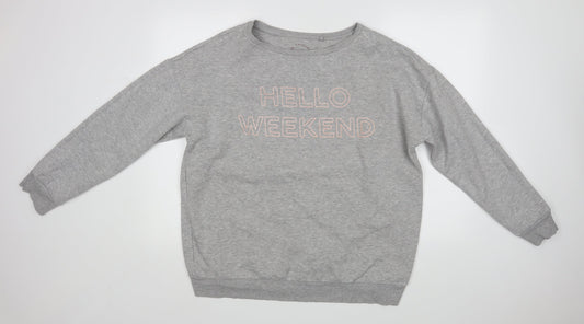 Womens UK Size L NEXT Grey Pullover Jumper