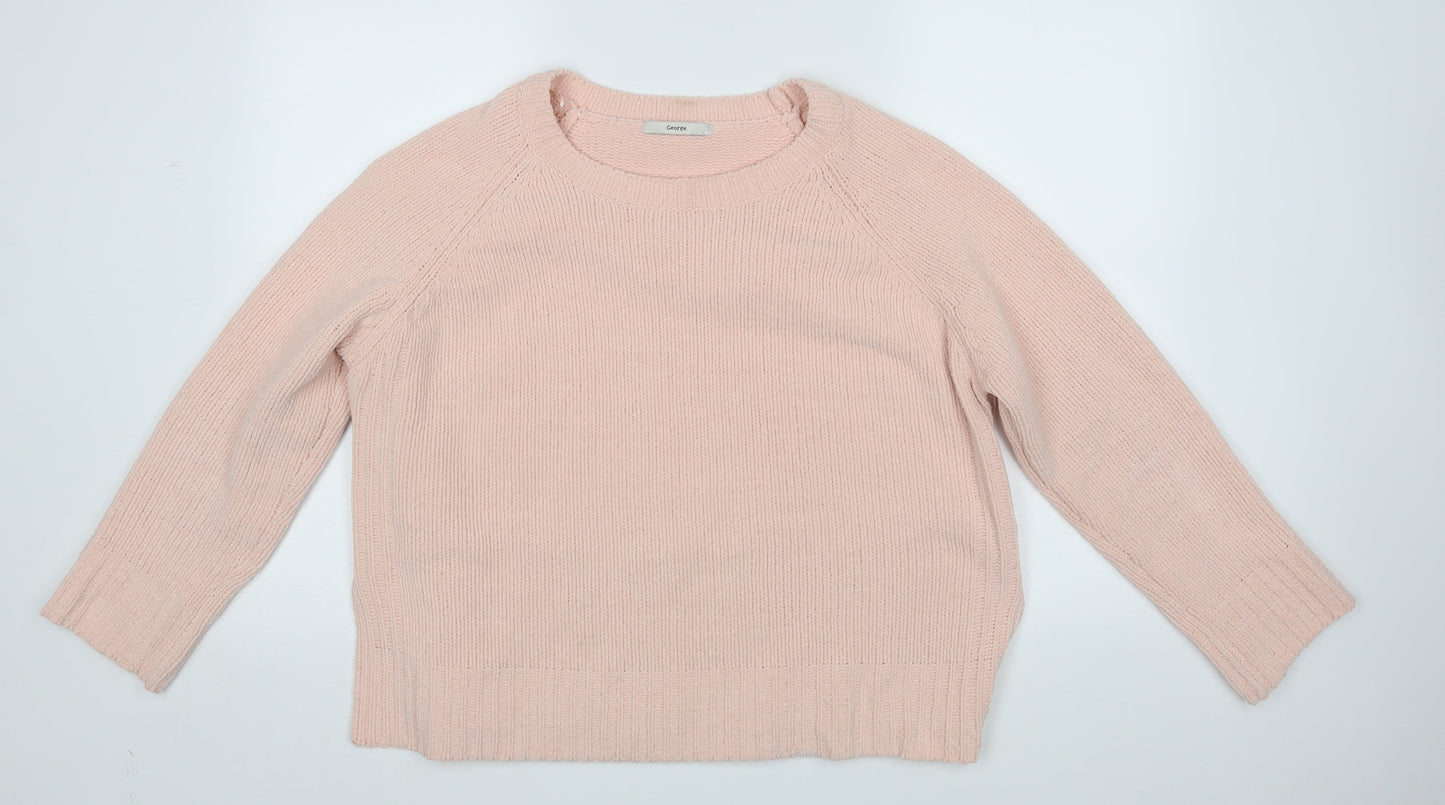 George Womens Pink   Pullover Jumper Size L
